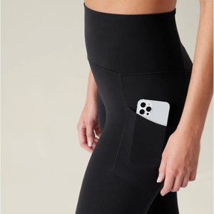 NWT Athleta Women's Salutation Stash tights / leggings Black Size XXS
